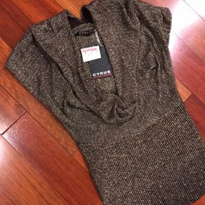 NWT Sexy metallic top